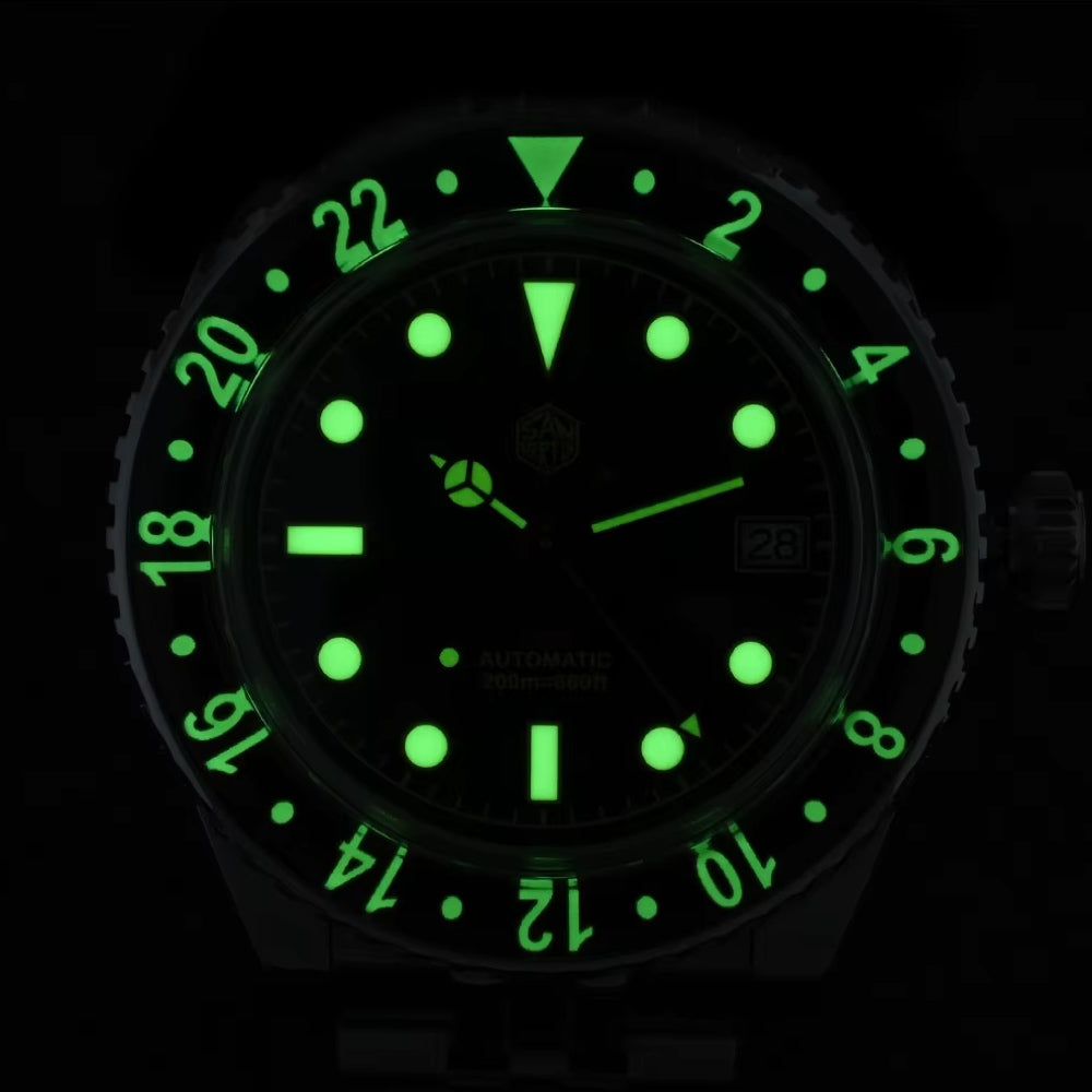 San Martin Watches for Men GMT 38mm Stainless Steel – SN0005