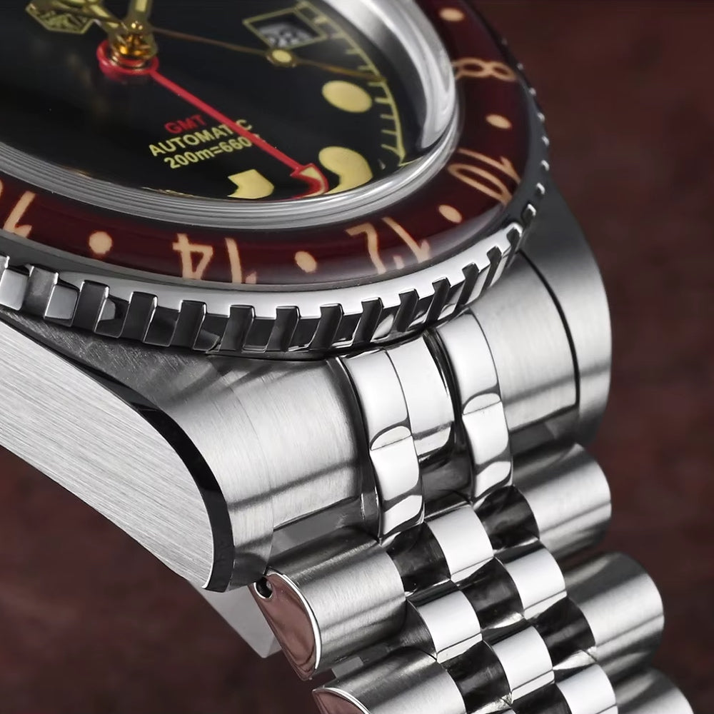 San Martin Watches for Men GMT 38mm Stainless Steel – SN0005