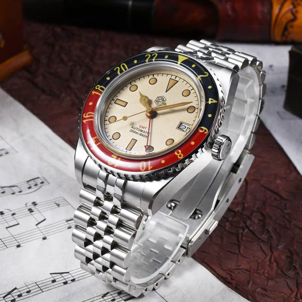 San Martin Watches for Men GMT 39mm Stainless Steel – SN0005