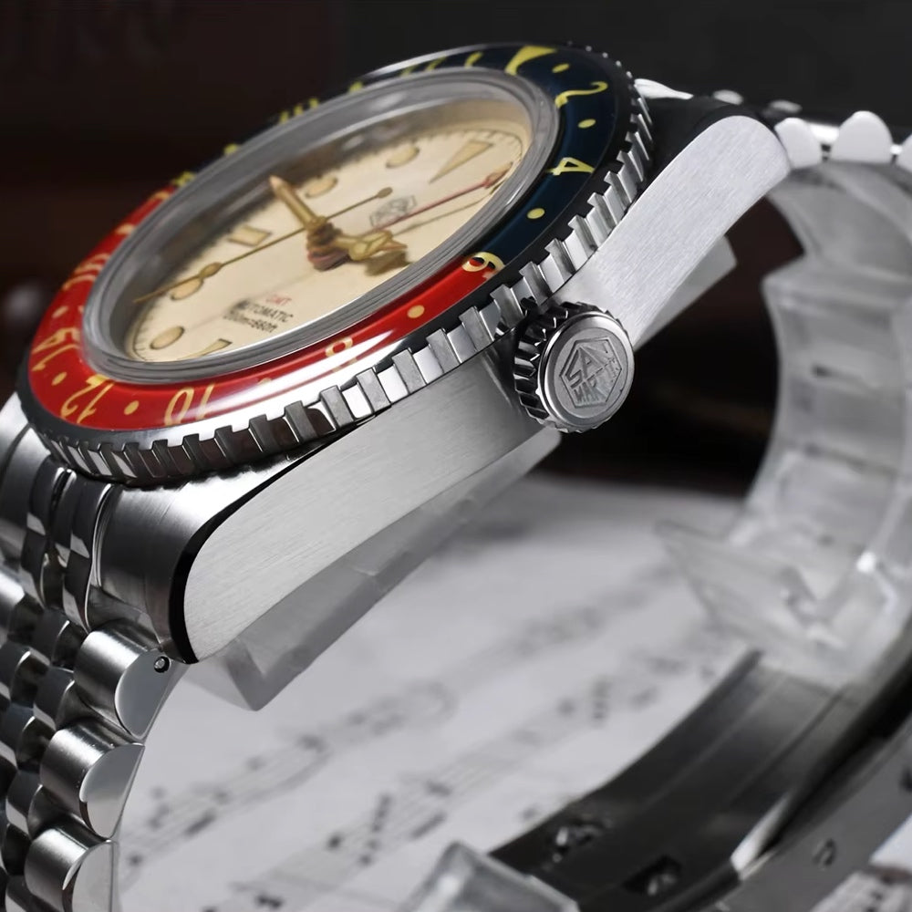 San Martin Watches for Men GMT 39mm Stainless Steel – SN0005