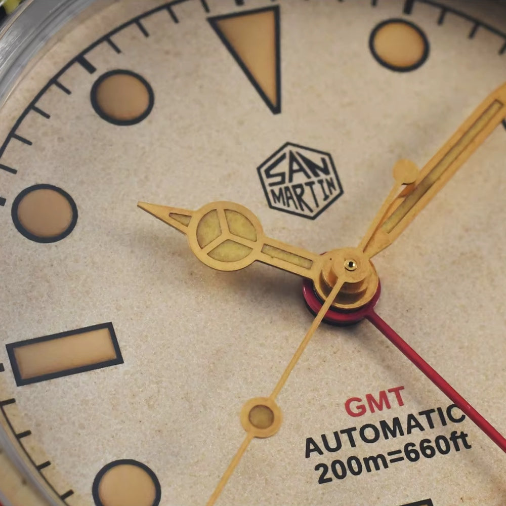 San Martin Watches for Men GMT 39mm Stainless Steel – SN0005