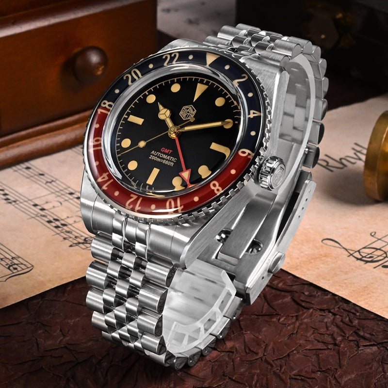 San Martin Watches for Men GMT 39mm Stainless Steel – SN0005