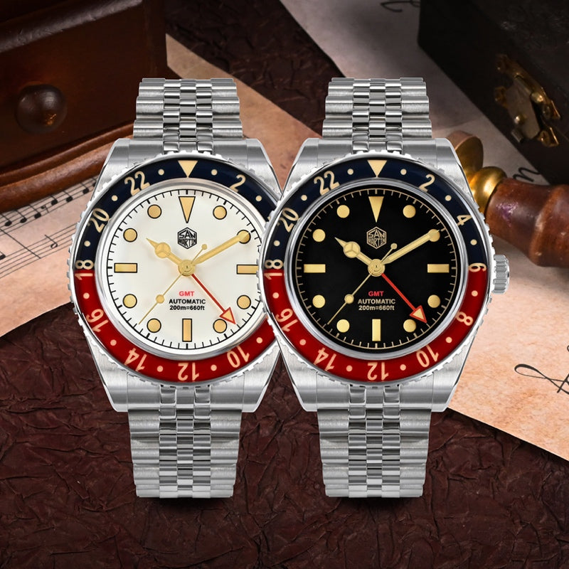 San Martin Watches for Men GMT 39mm Stainless Steel – SN0005