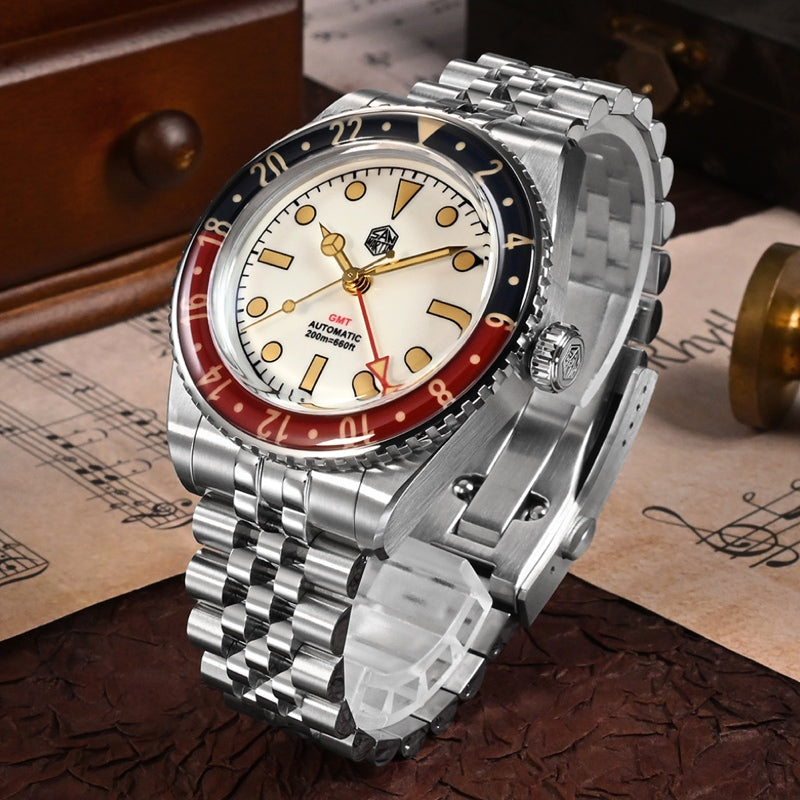 San Martin Watches for Men GMT 39mm Stainless Steel – SN0005