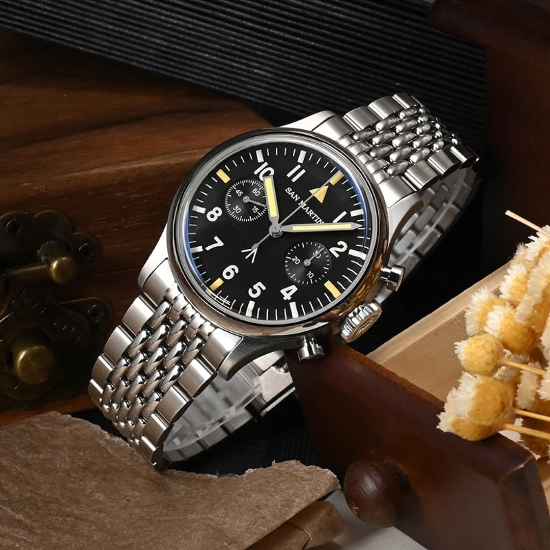 San Martin Watches for Men 40mm Stainless Steel – SN0105 G-JS