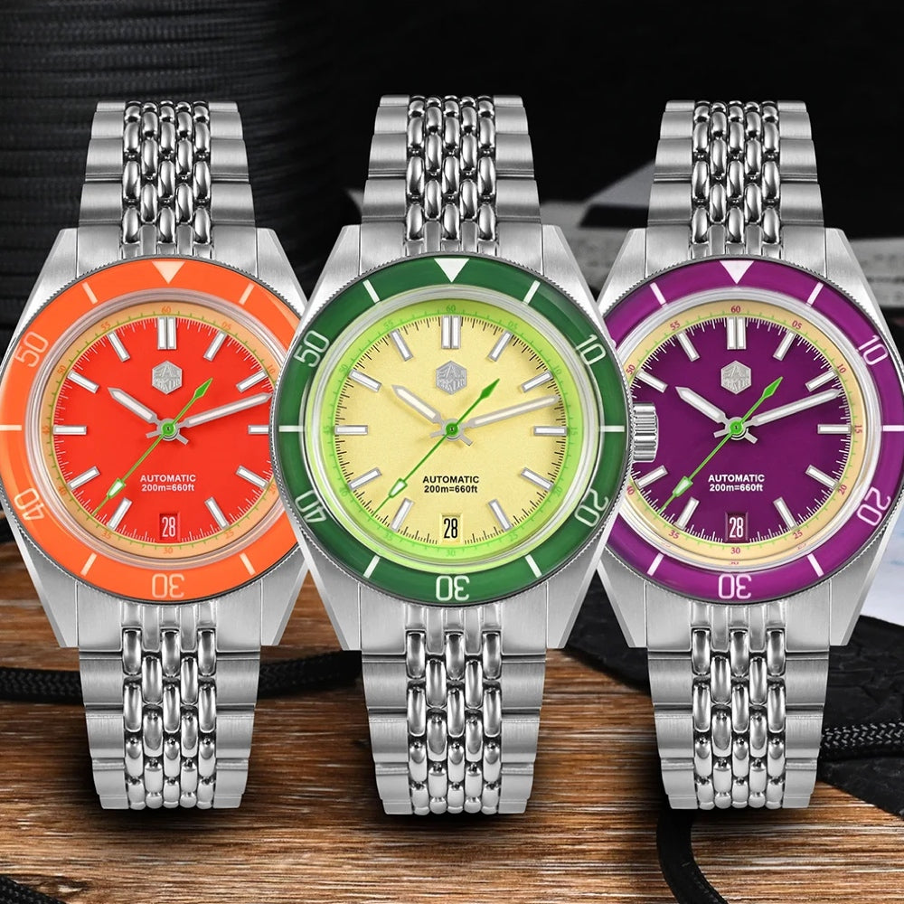 San Martin Watches for Men 40mm Stainless Steel – SN0116 G-B