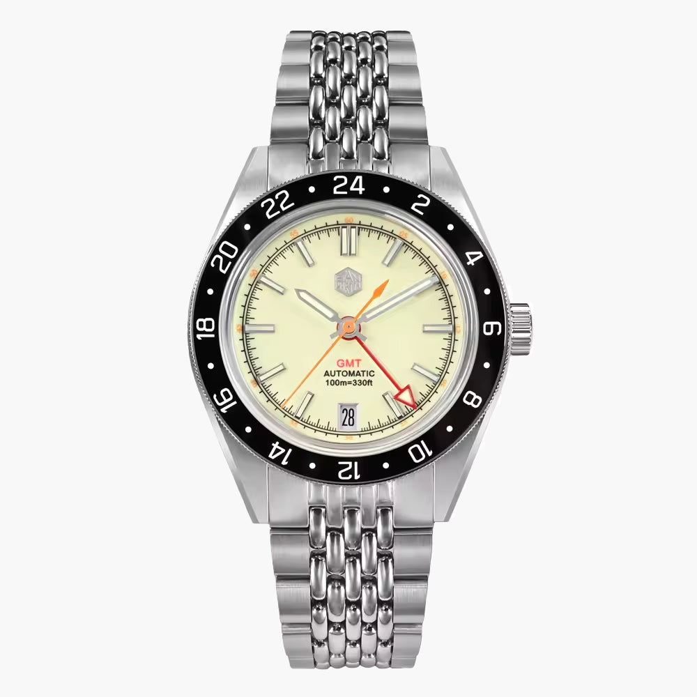 San Martin Watches for Men GMT 40mm Stainless Steel – SN0116 W