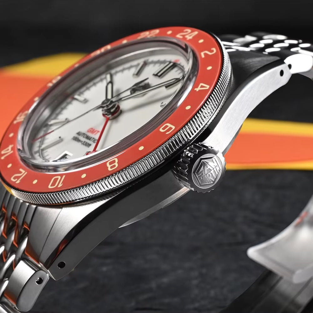 San Martin Watches for Men GMT 40mm Stainless Steel – SN0116 W