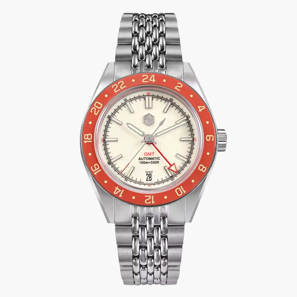 San Martin Watches for Men GMT 40mm Stainless Steel – SN0116 W