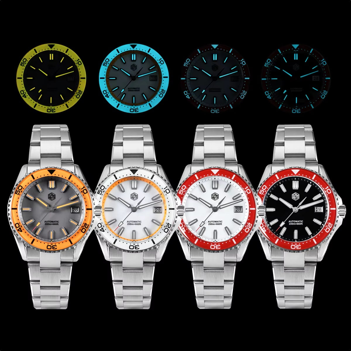 San Martin Watches for Men 40mm Stainless Steel – SN0129 G-D