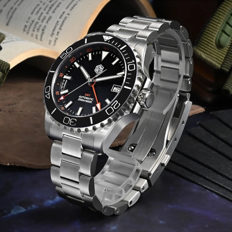 San Martin Watches for Men GMT 40mm Stainless Steel – SN0136 G