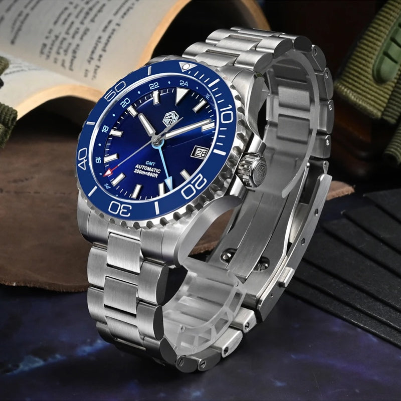 San Martin Watches for Men GMT 40mm Stainless Steel – SN0136 G