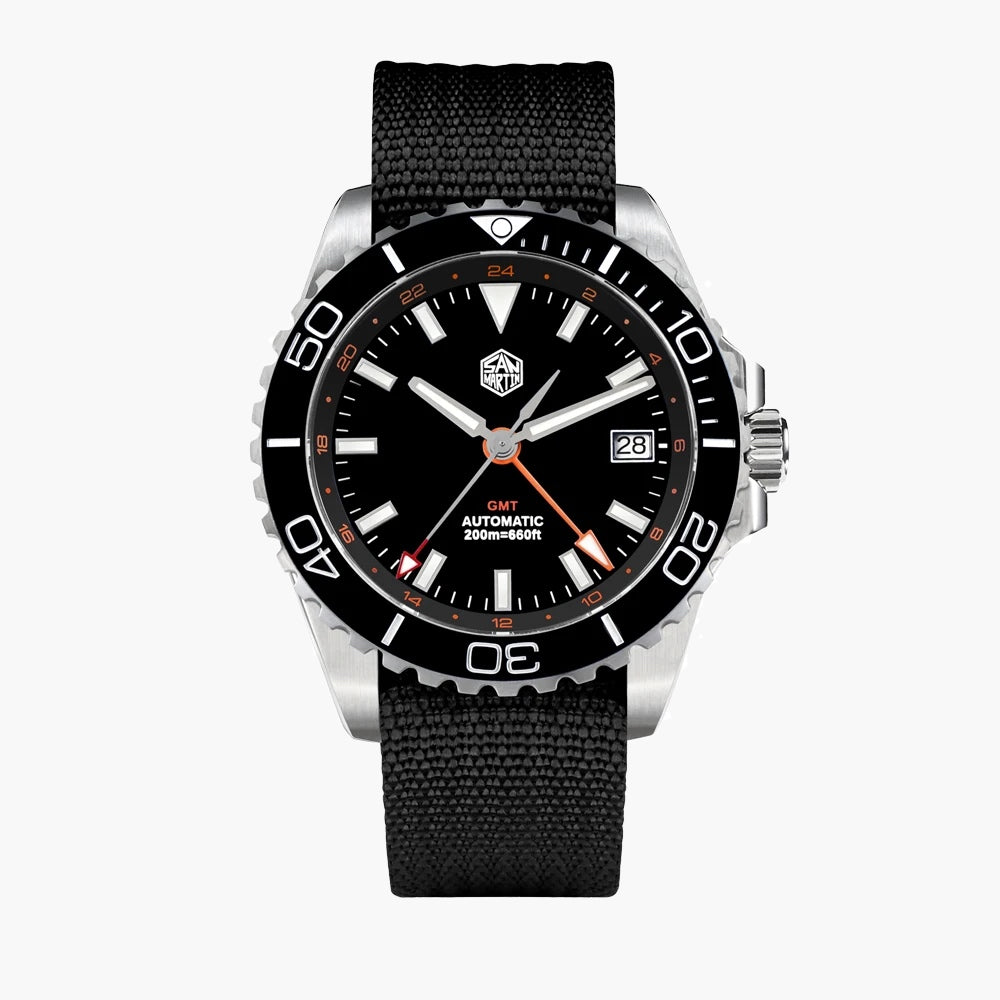 San Martin Watches for Men GMT 40mm Stainless Steel – SN0136 G