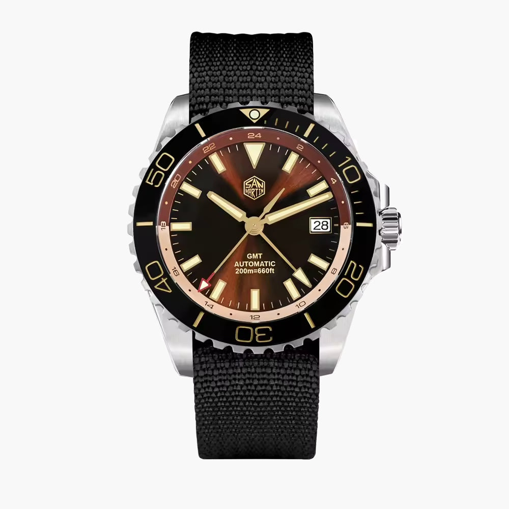 San Martin Watches for Men GMT 40mm Stainless Steel – SN0136 G