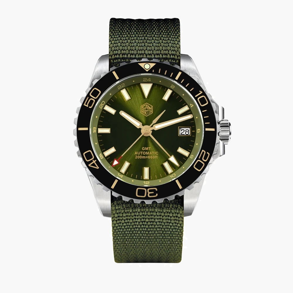 San Martin Watches for Men GMT 40mm Stainless Steel – SN0136 G