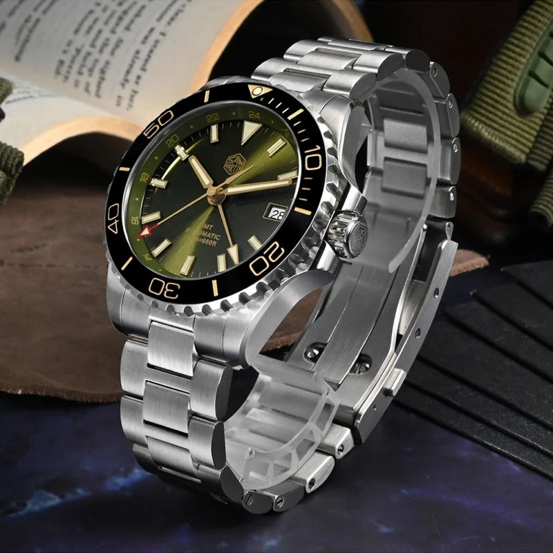 San Martin Watches for Men GMT 40mm Stainless Steel – SN0136 G