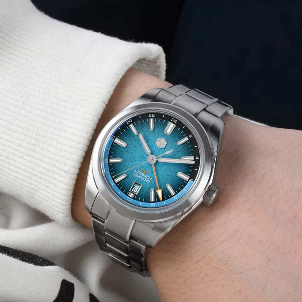 San Martin Watches for Men GMT 39mm Stainless Steel – SN0144 BGX