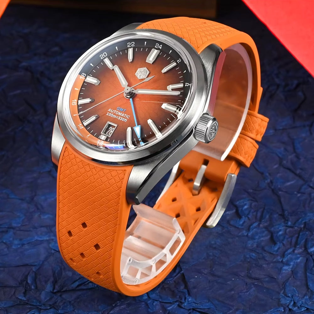 San Martin Watches for Men GMT 39mm Stainless Steel – SN0144 BGX