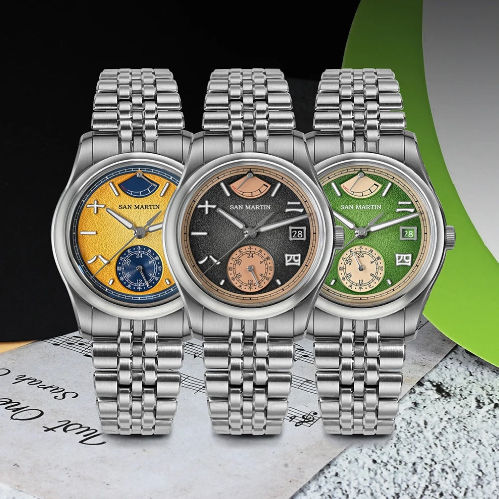 San Martin Watches for Men 39mm Stainless Steel – SN0144 DG