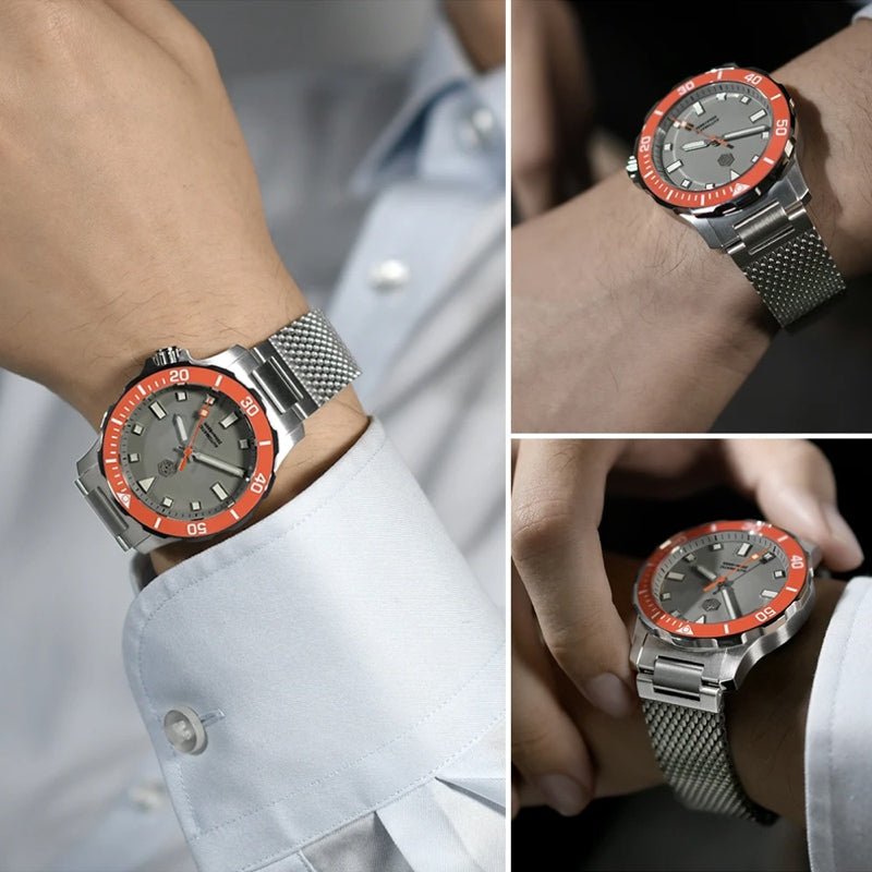 San Martin Watches for Men 40mm Stainless Steel – SN0085 G-B